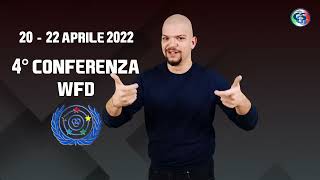 Bando per un partecipante alla 4° Conferenza WFD dal 20 al 22 aprile 2022.